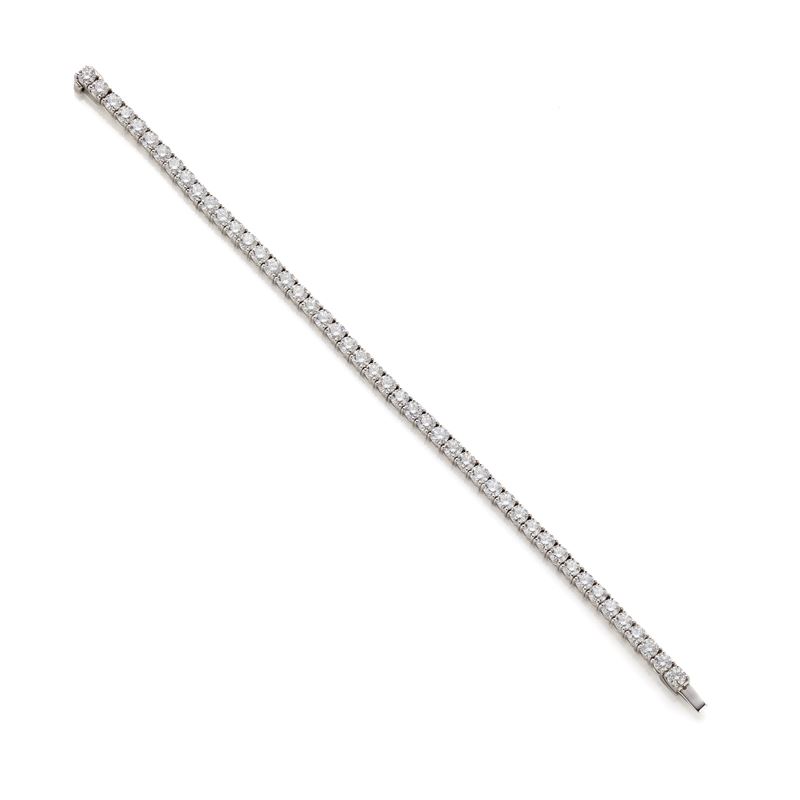 Damiani - Bracciale tennis in oro bianco 18 Kt con diamanti