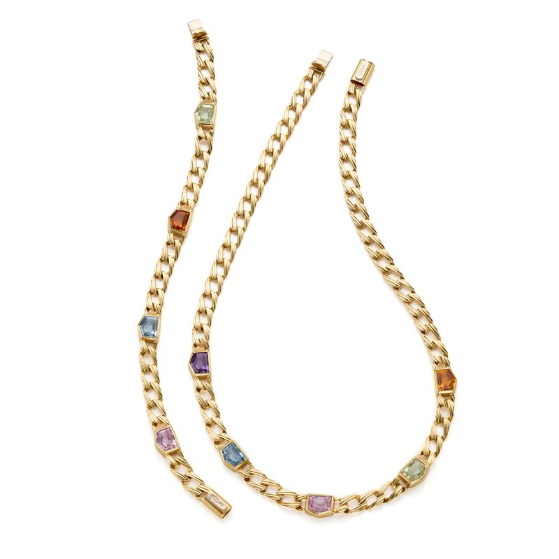 Collier e bracciale in oro