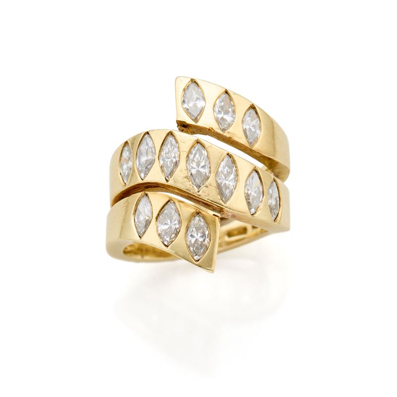 Anello in oro e diamanti
