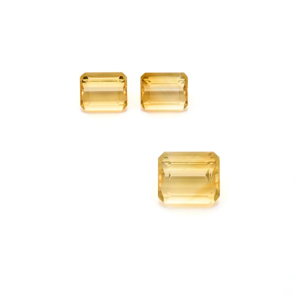 Three citrine quartz