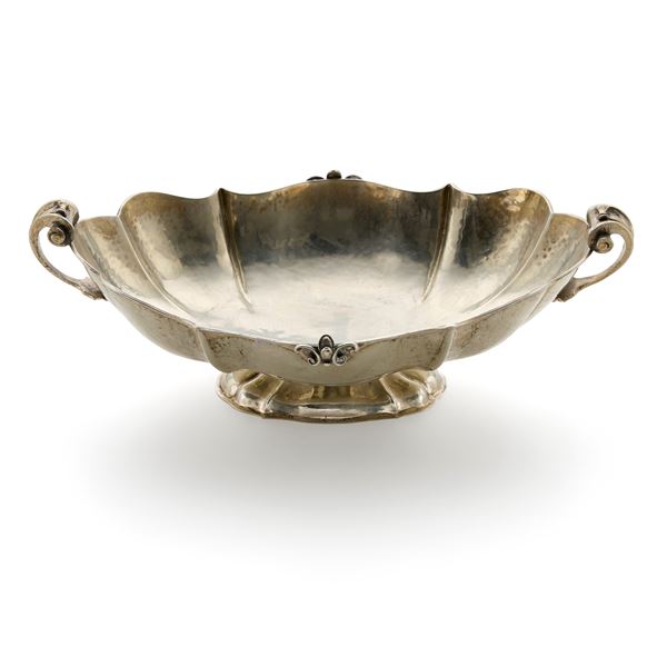 Two-handled silver centrepiece