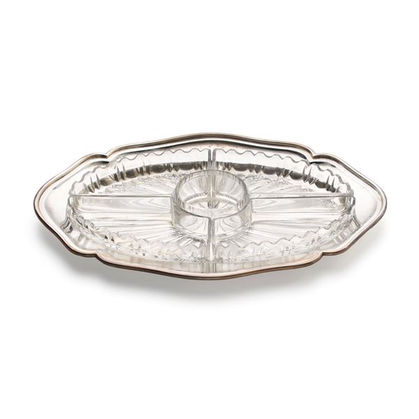 Silver appetiser tray 