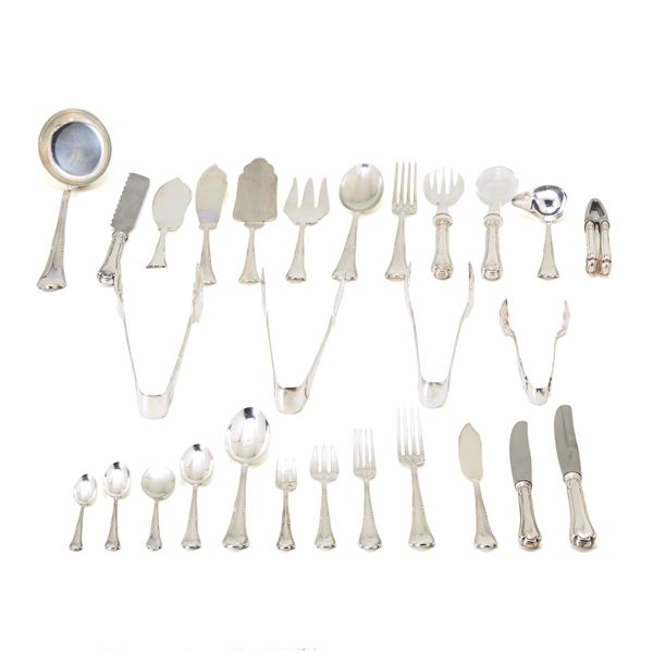 Silver cutlery service 