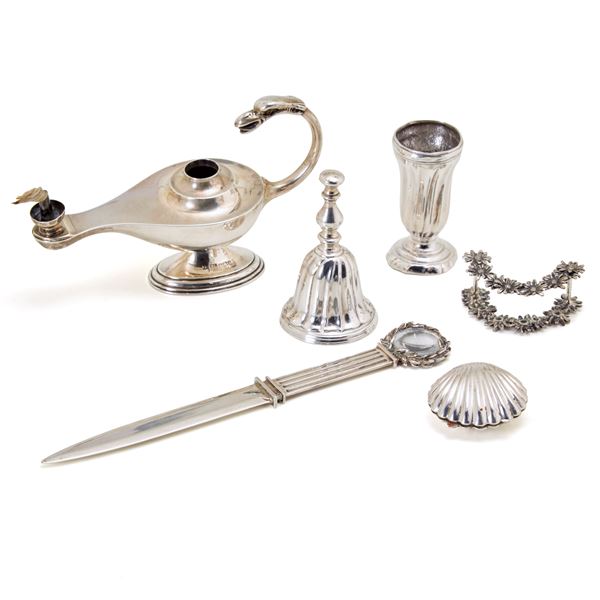 Silver lot   - Auction GIOIELLI OROLOGI E LUXURY GOODS - Faraone Casa d'Aste