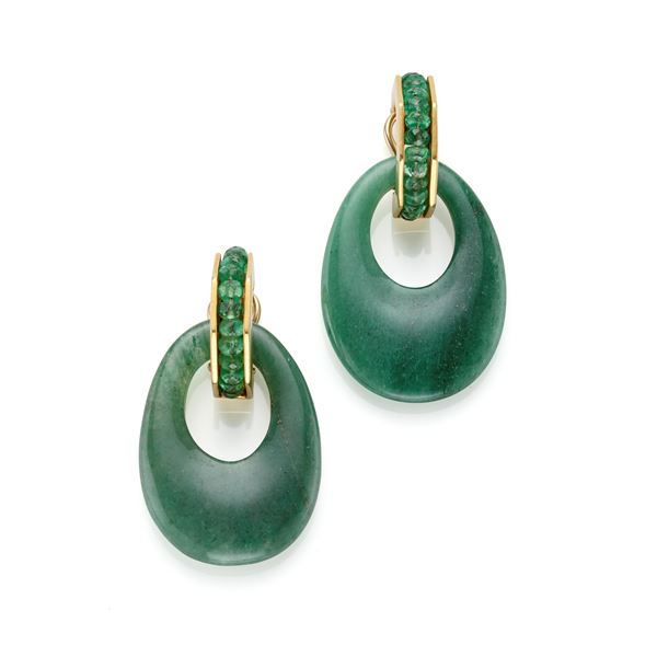 Gold earrings  - Auction GIOIELLI OROLOGI E LUXURY GOODS - Faraone Casa d'Aste