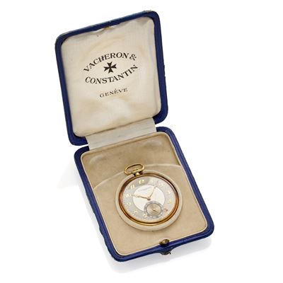 Vacheron Constantin, Orologio da tasca in oro giallo 18 Kt con movimento meccanico