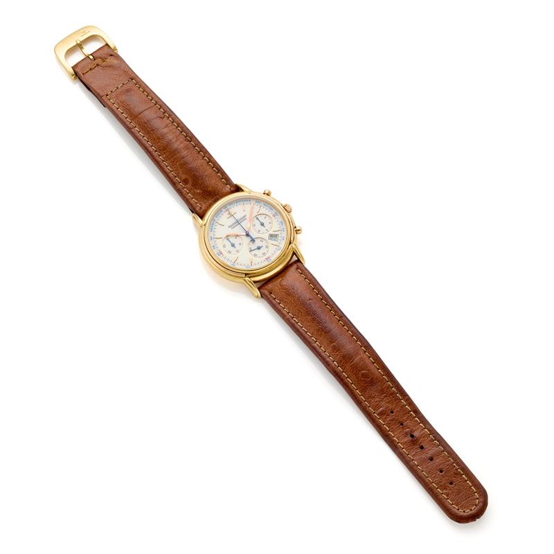 Jaeger Lecoultre - Jaeger-LeCoultre, Odysseus cronografo Ref. 165.7.3, oro giallo 18 Kt, 1990s
