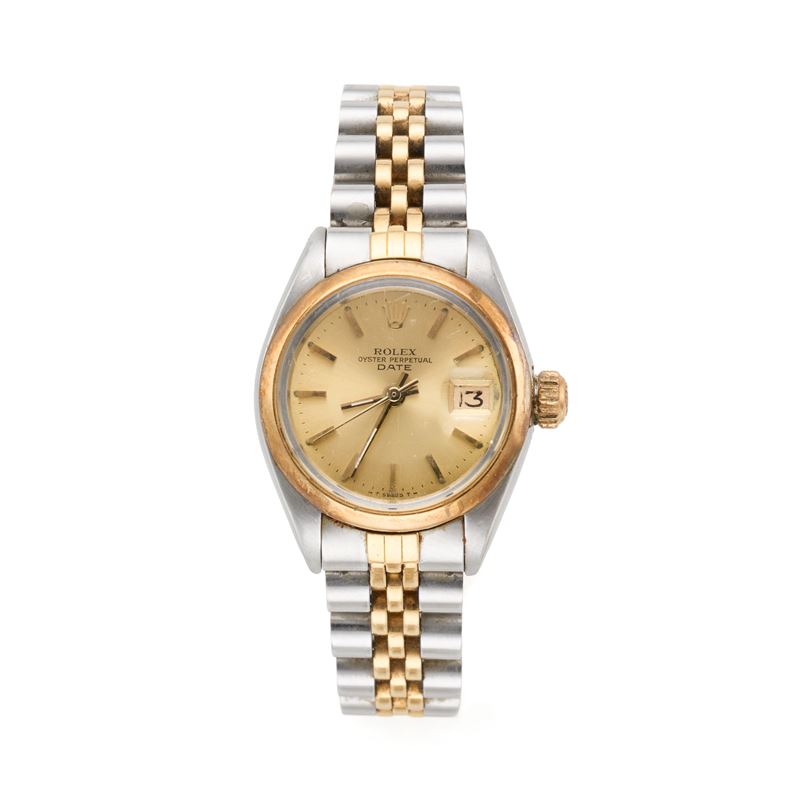 Rolex - Oyster Perpetual Date Lady - Orologio meccanico automatico in oro e acciaio