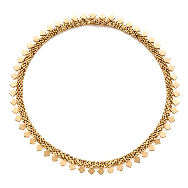 Gold modular necklace