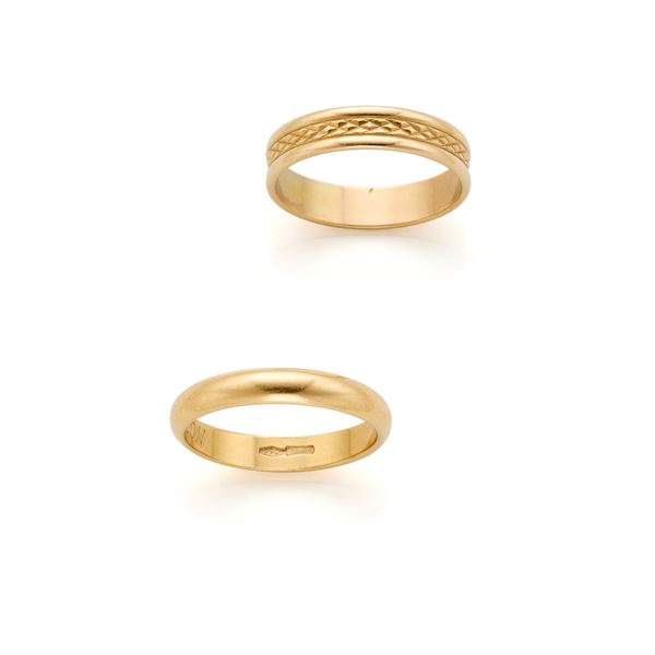 Two gold rings