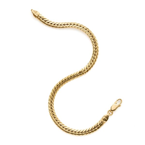 Gold groumette bracelet