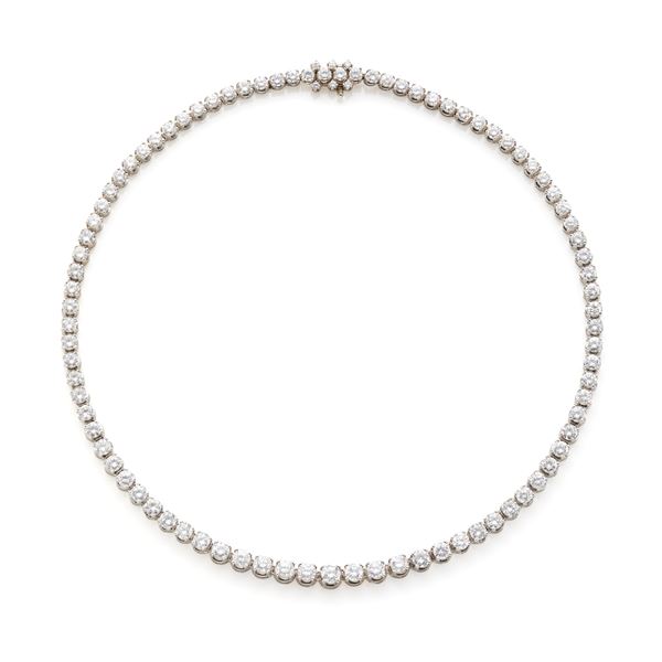 Gold and diamond necklaces