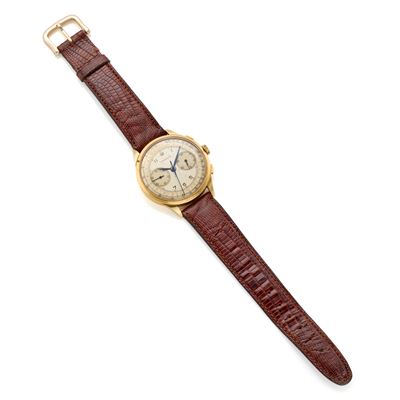 Longines, Cronografo fine anni '40 in oro giallo 18 Kt