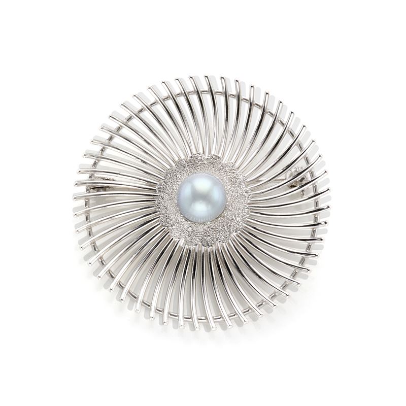 Spilla in Oro con Perla