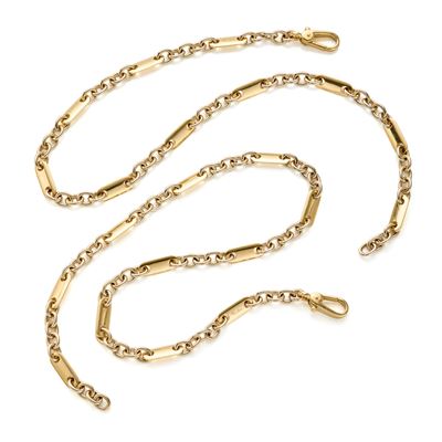 Pomellato, Coppia di collane a catena in oro giallo 18 Kt