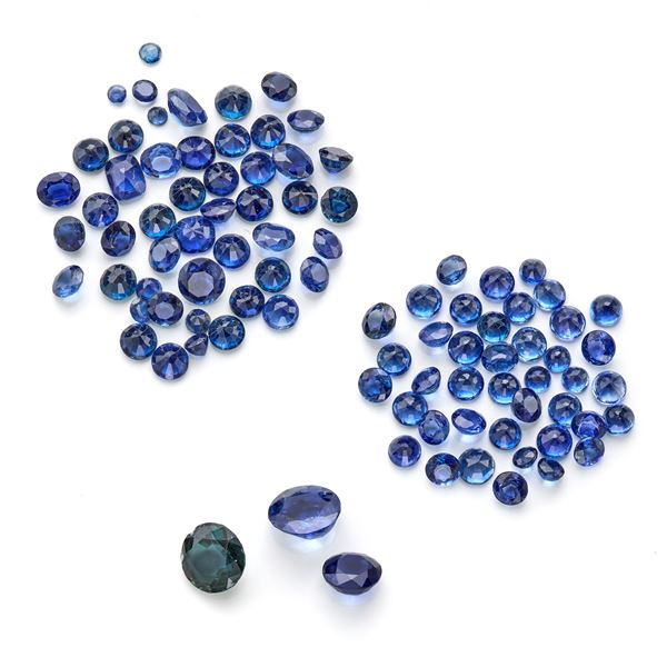 Lot of sapphires