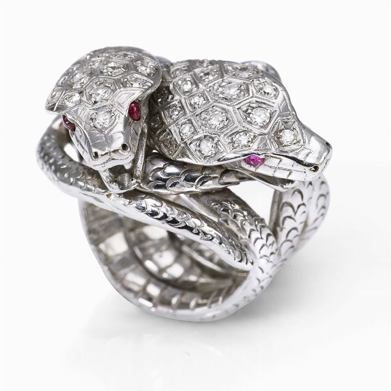 Anello Serpenti con Brillanti