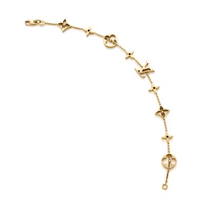 Louis Vuitton, Bracciale Idylle Blossom Monogram in oro giallo 18 Kt