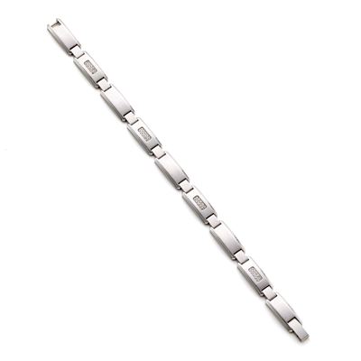 Tiffany & Co, Bracciale modulare in oro bianco 18 Kt con diamanti rotondi