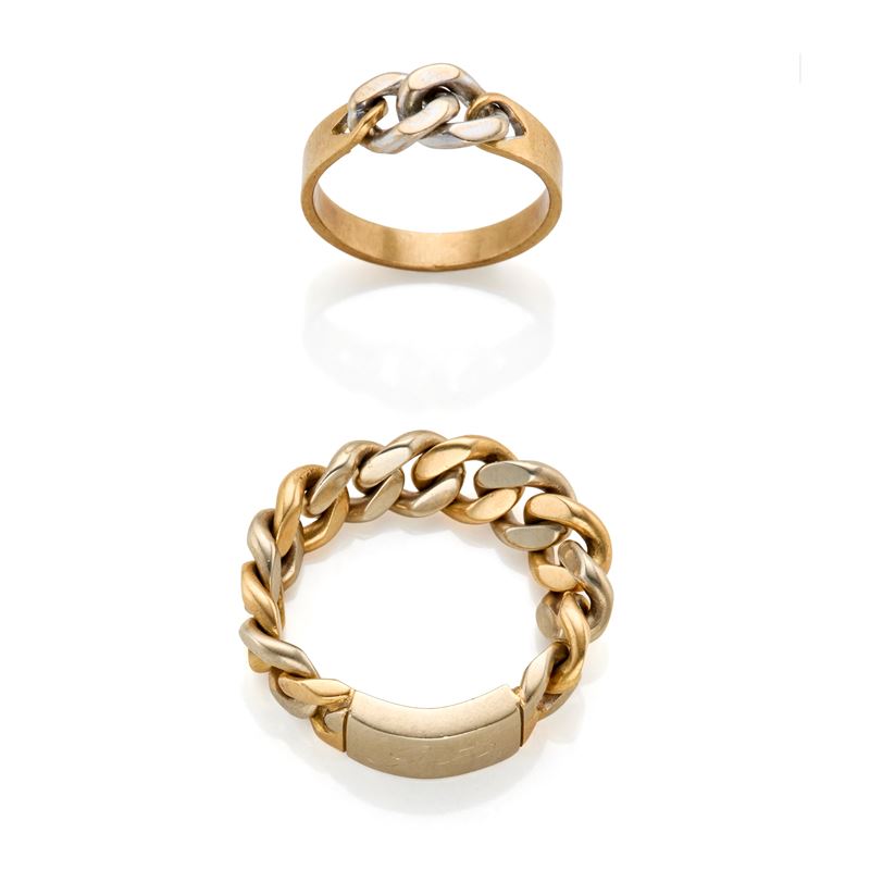 Due anelli in oro
