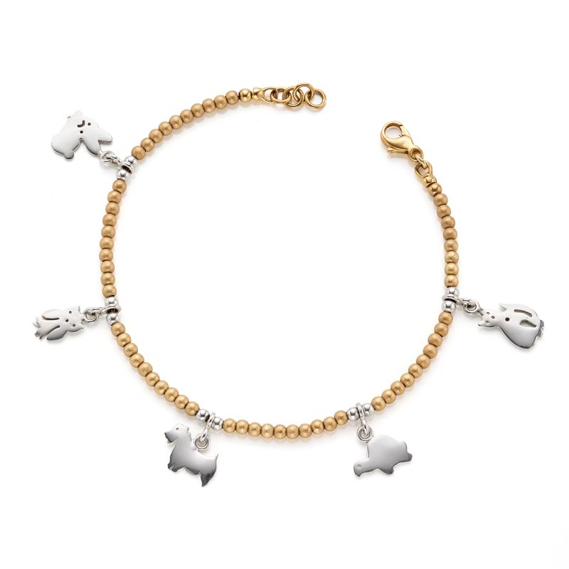 Bracciale con charms in oro