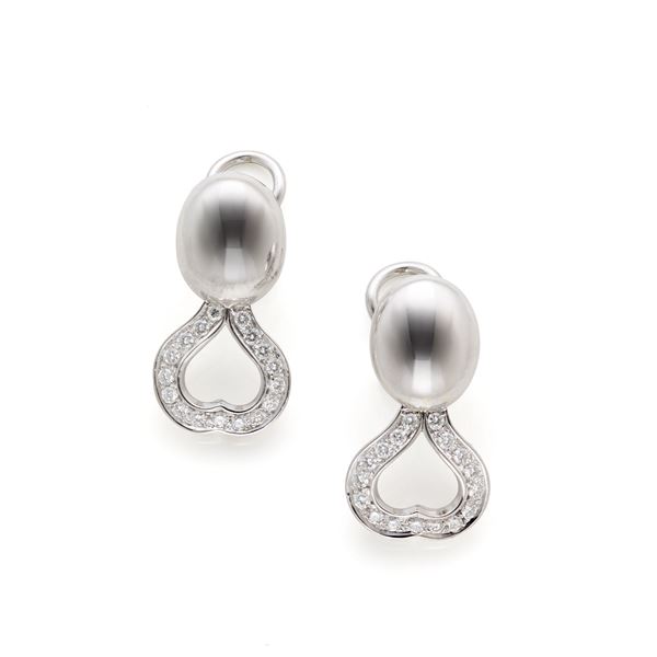 Missiaglia gold earrings with diamonds