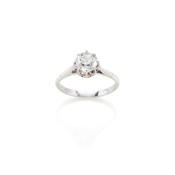 Missiaglia gold ring with diamond