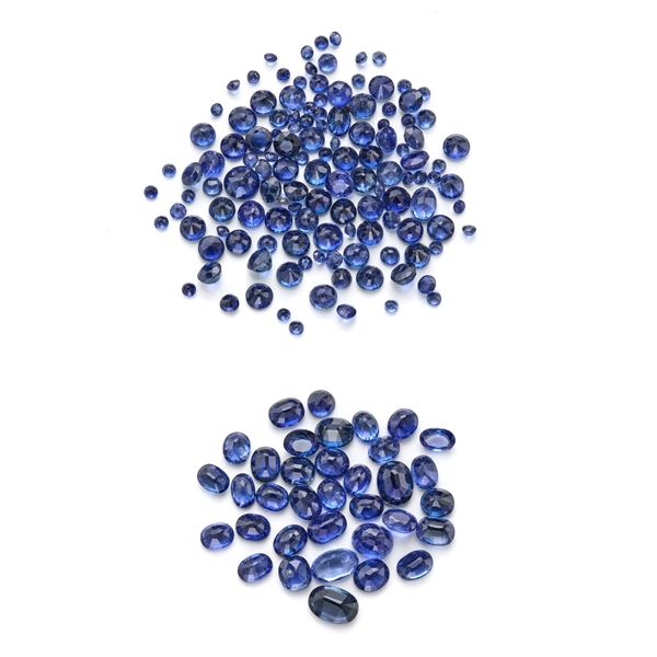 Lot of sapphires