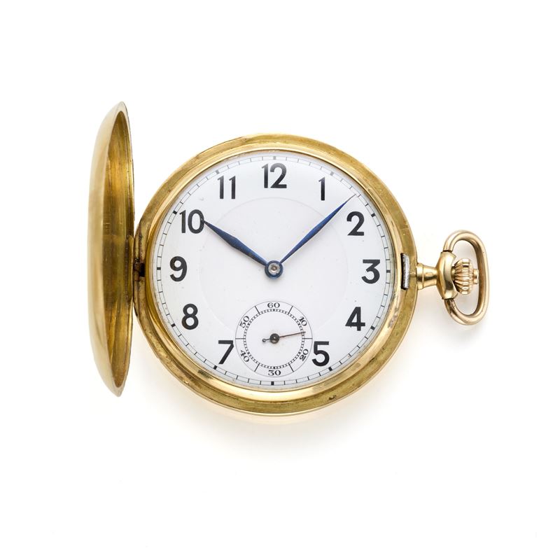 Vulcain orologio da tasca savonette in oro