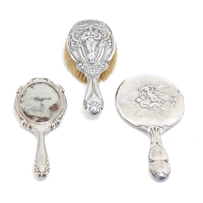 Servizio da toilette in argento
