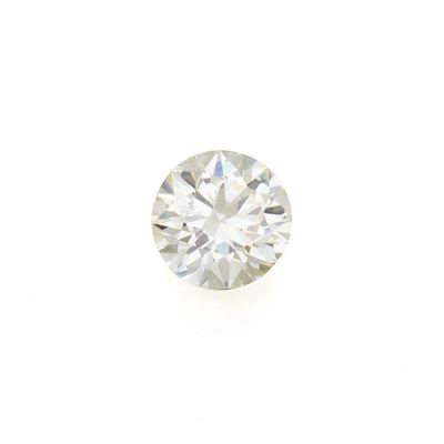 Diamante taglio a brillante, 3,95 ct, colore N, purezza VVS2