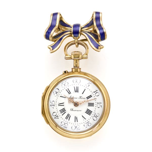 Gold Antoine Frères pocket watch