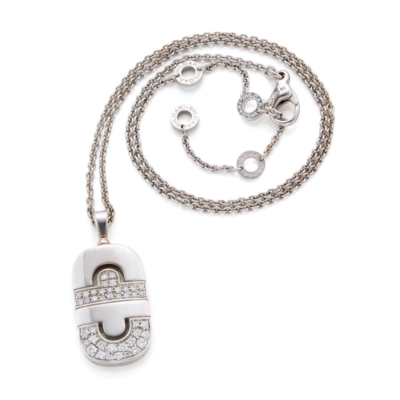 Bulgari, Collana Parentesi in oro bianco e diamanti