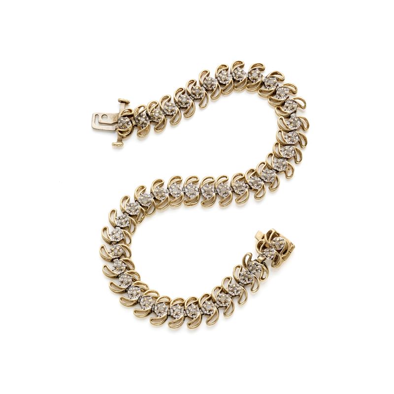 Bracciale in oro e diamanti