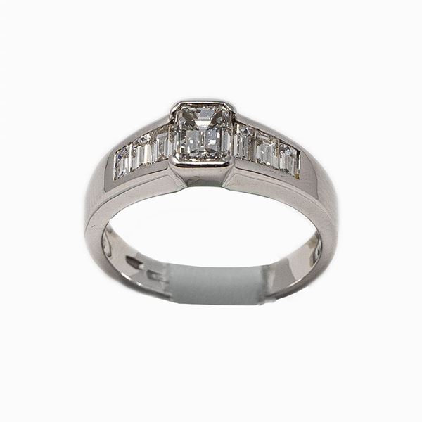 Anello con diamanti  - Auction Asta a tempo - Faraone Casa d'Aste
