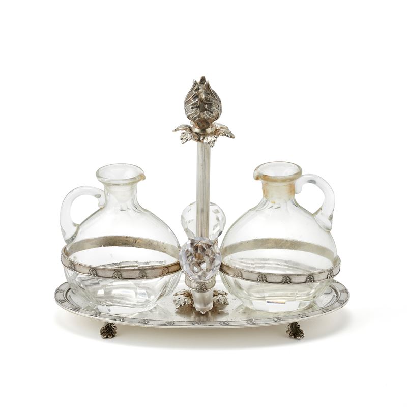 Set cruet in argento firmato Gianmaria Buccellati