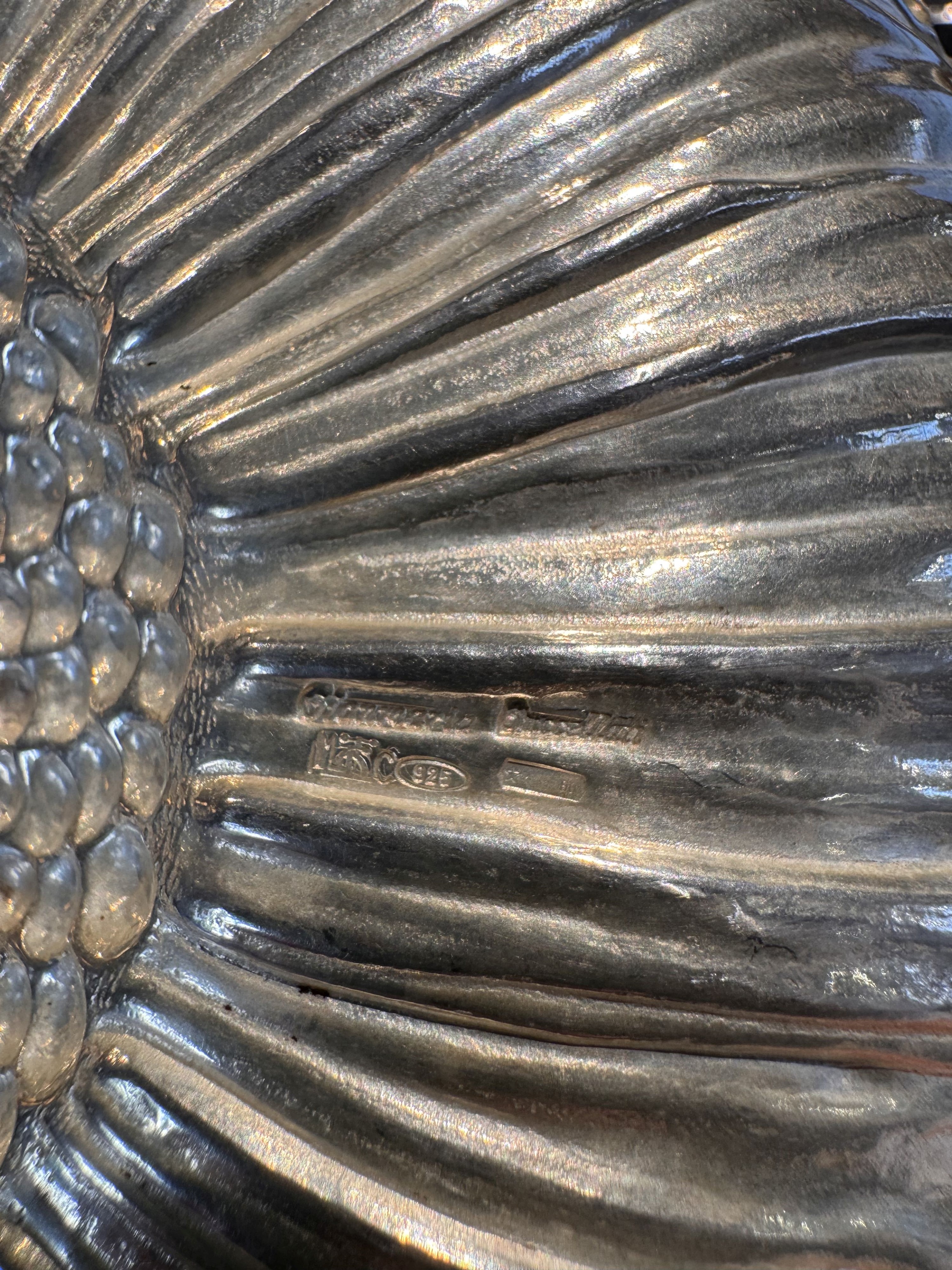 Quattro coppette in argento firmate Buccellati
