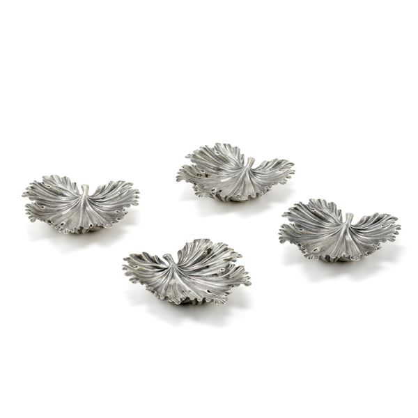 Buccellati - Quattro coppette in argento firmate Gianmaria Buccellati