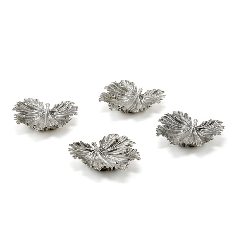 Quattro coppette in argento firmate Gianmaria Buccellati