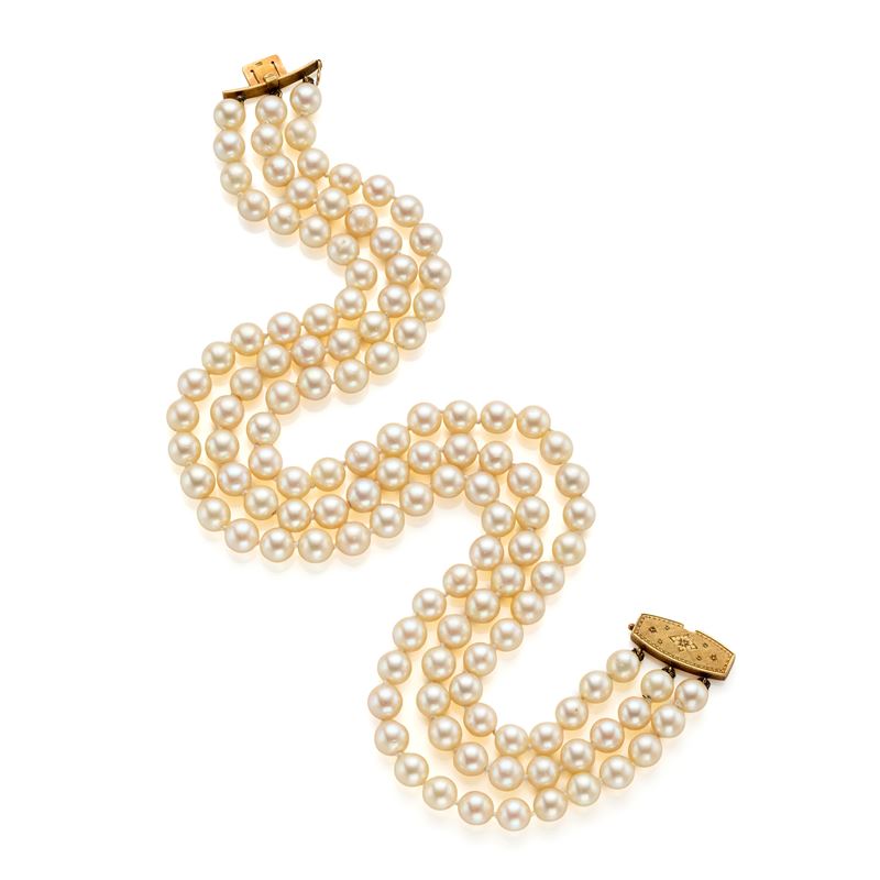Collane di perle con chiusura Minotto