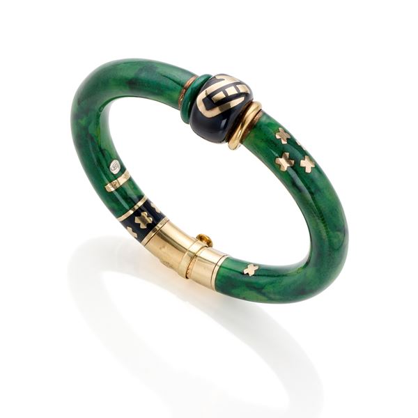 Bracciale Novelle Bague in oro, argento e smalti