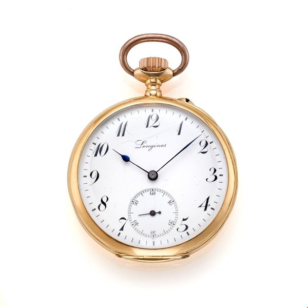 Longines orologio da tasca in oro