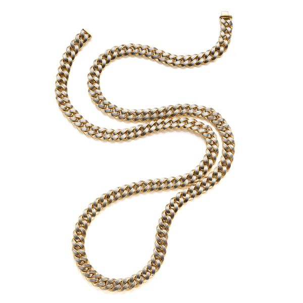 Collana Faraone in oro e acciaio