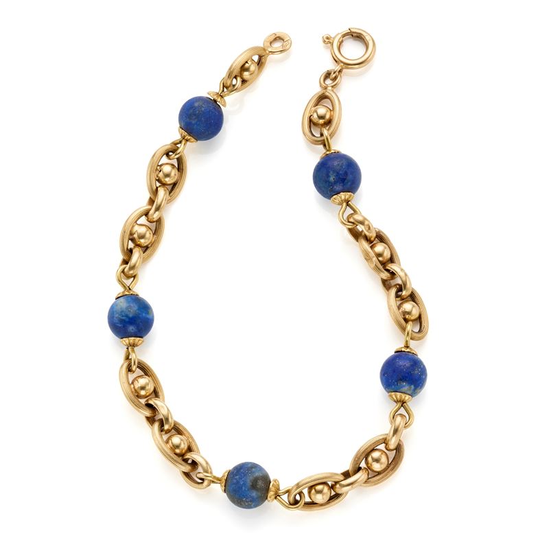 Bracciale in oro e lapis