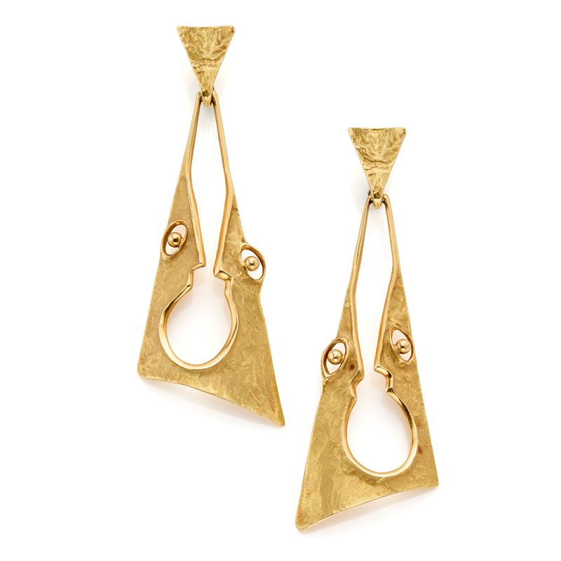 Orecchini pendenti in oro