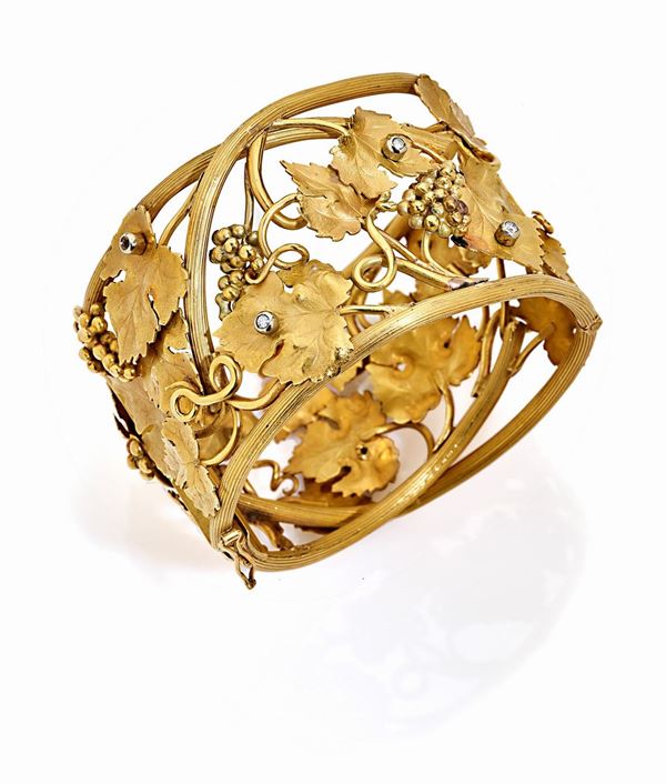 Bracciale rigido in oro giallo