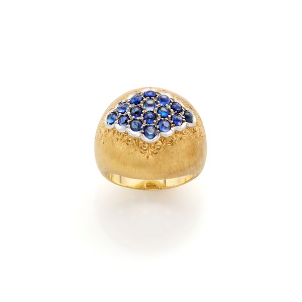 Anello M. Buccellati in oro e zaffiri 