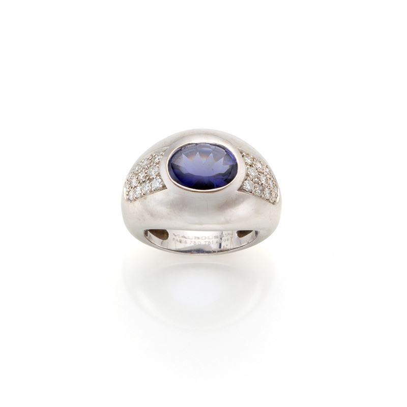 Anello Mauboussin in oro con tanzanite