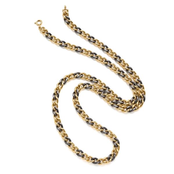Collana Illario in oro e acciaio