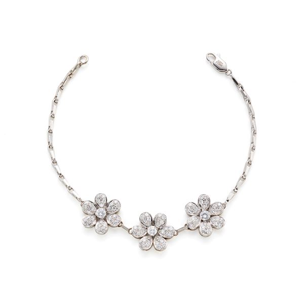 Bracciale in oro con diamanti